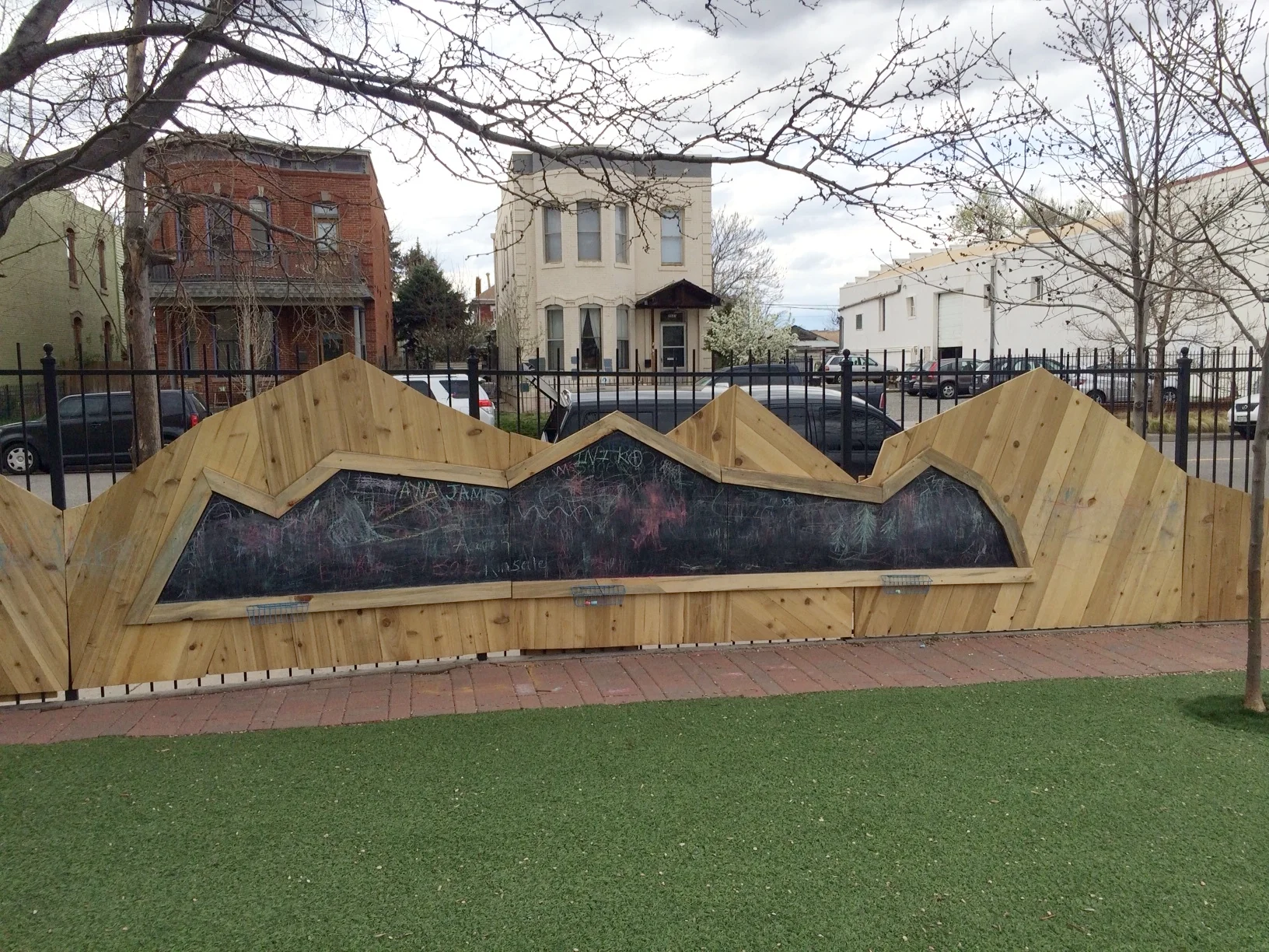 Chalkboard Fence, Montessori Academy of Colorado, Denver, CO