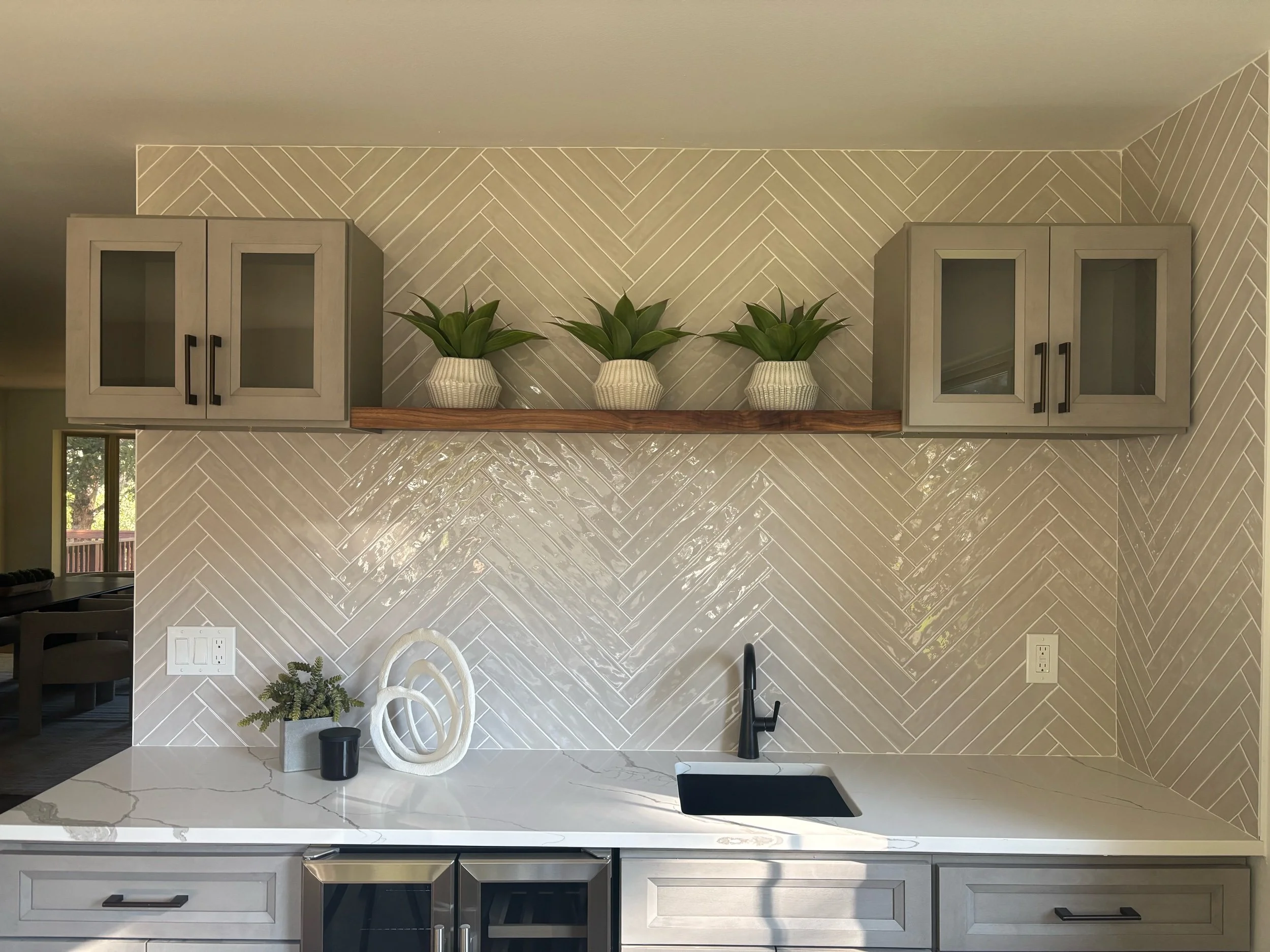 Walnut Floating Shelf, Applewood Neighborhood, Golden, CO