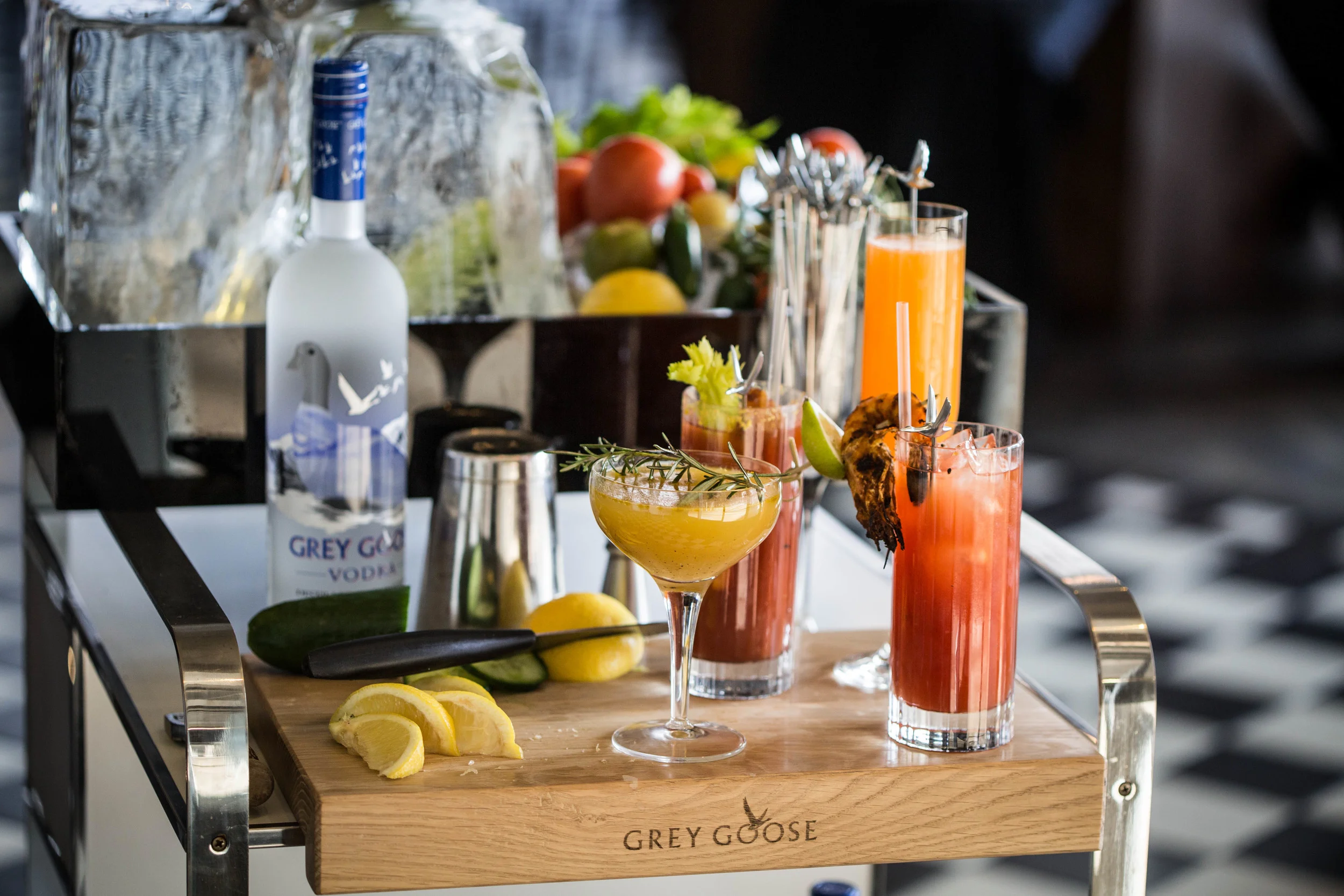 Grey Goose Vodka - Bloody Mary Drinks Trolley