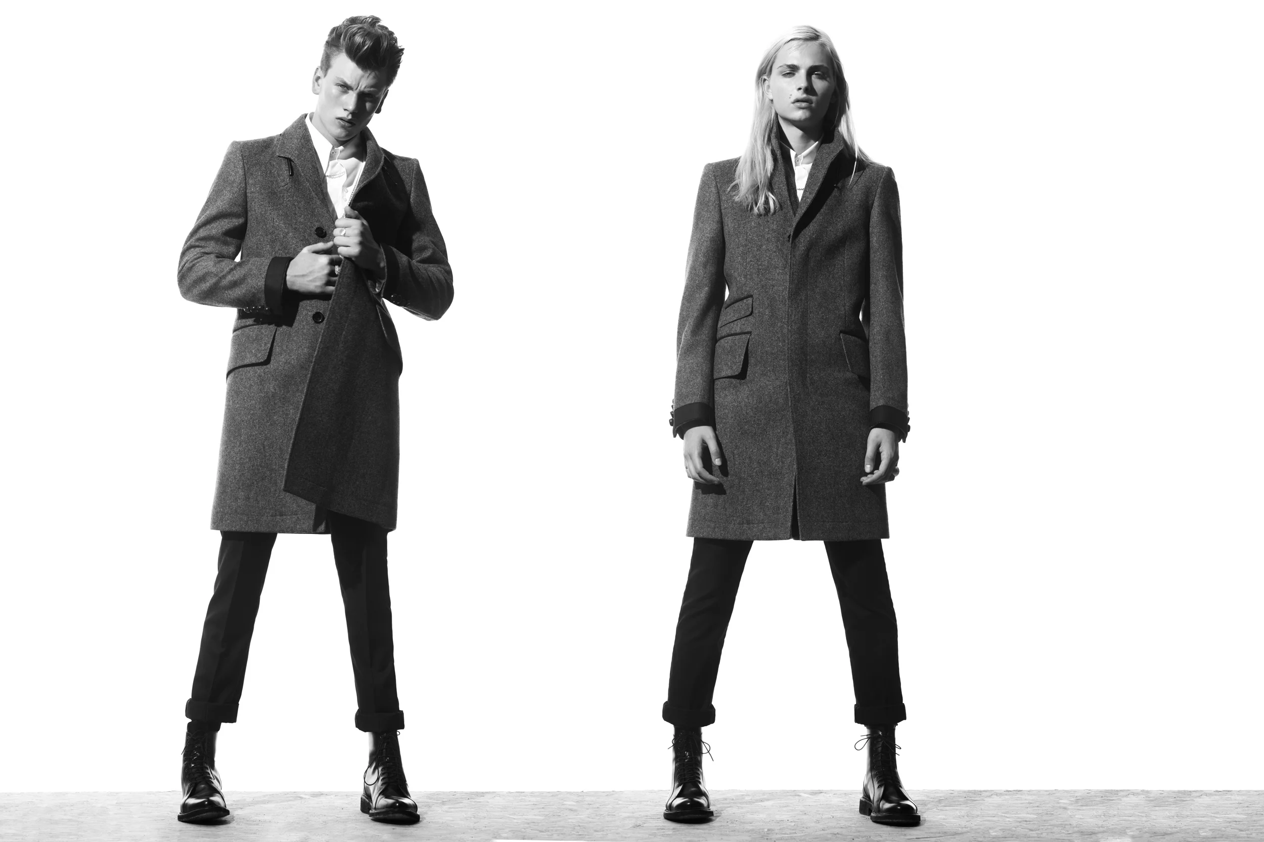 Andre Pejic and Sid Ellisdon for Martyn Bal, photographed by Richard Stow, in London