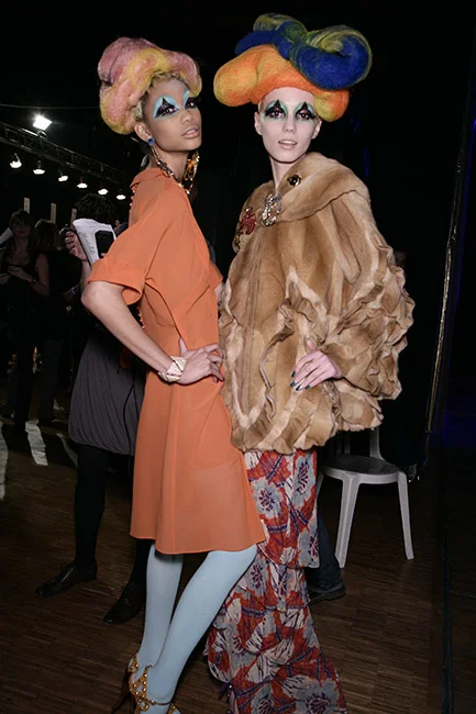  Richard Stow photographs backstage at fashion week 