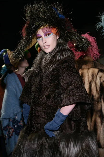  Richard Stow photographs backstage at fashion week 