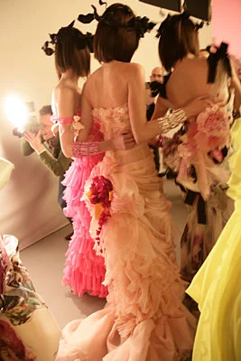 Richard Stow photographs backstage at fashion week