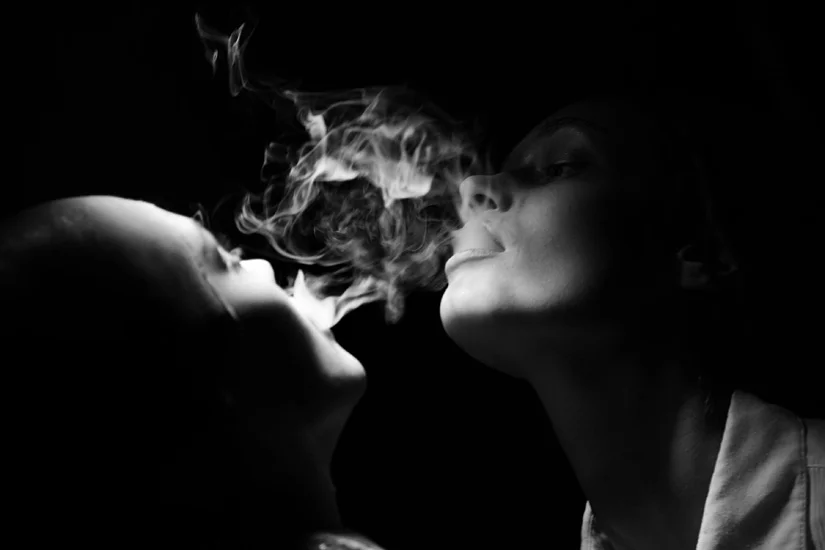 Smoking backstage