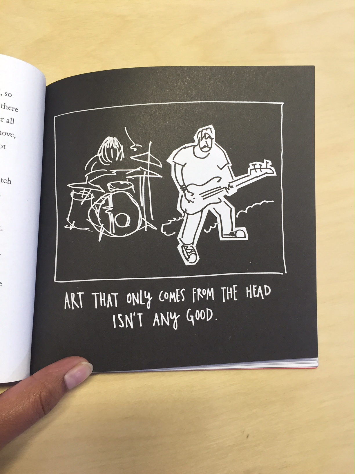 Kleon's sketch from the book. 