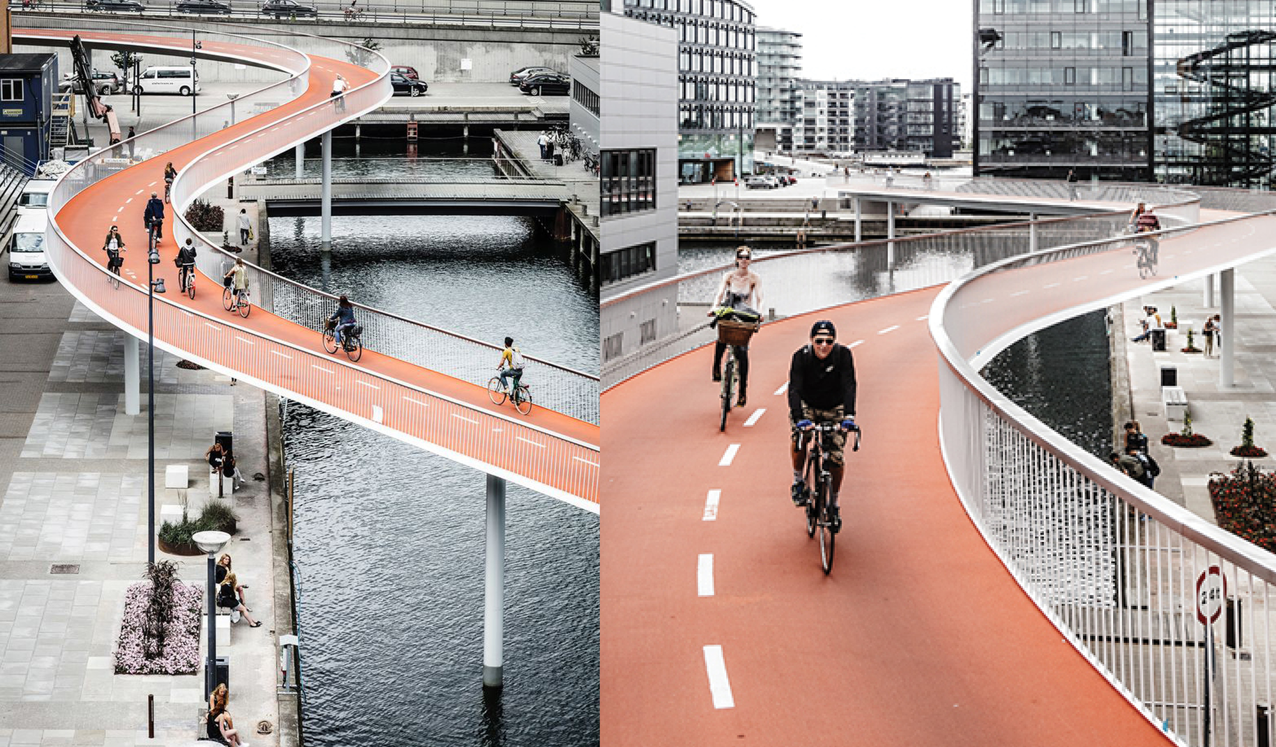 Cykelslangen or Cycle Snake: an elevated cyclist roadway to ease congestion. Image courtesy: DISSING+WEITLING 