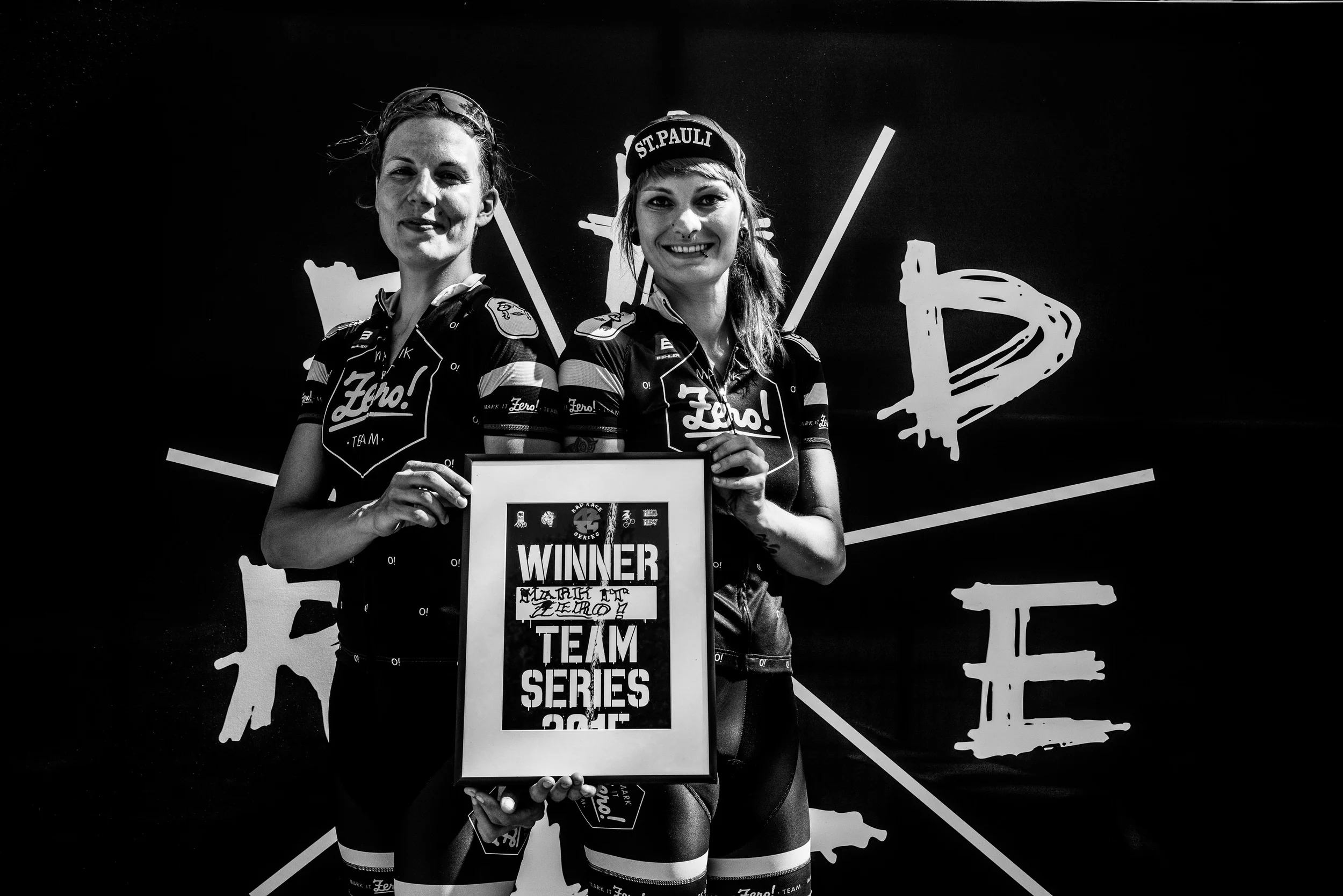 The best team 2015 of the rad race series. johanna jahnke & silja ketelsen from mark it zero! shot by drew kaplan.