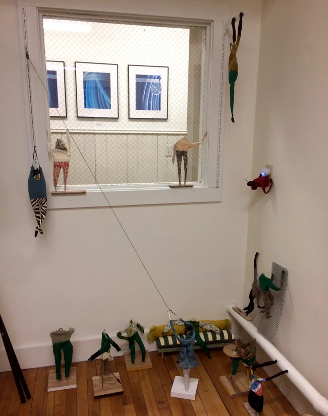 My studio, looking out...the fishbowl!