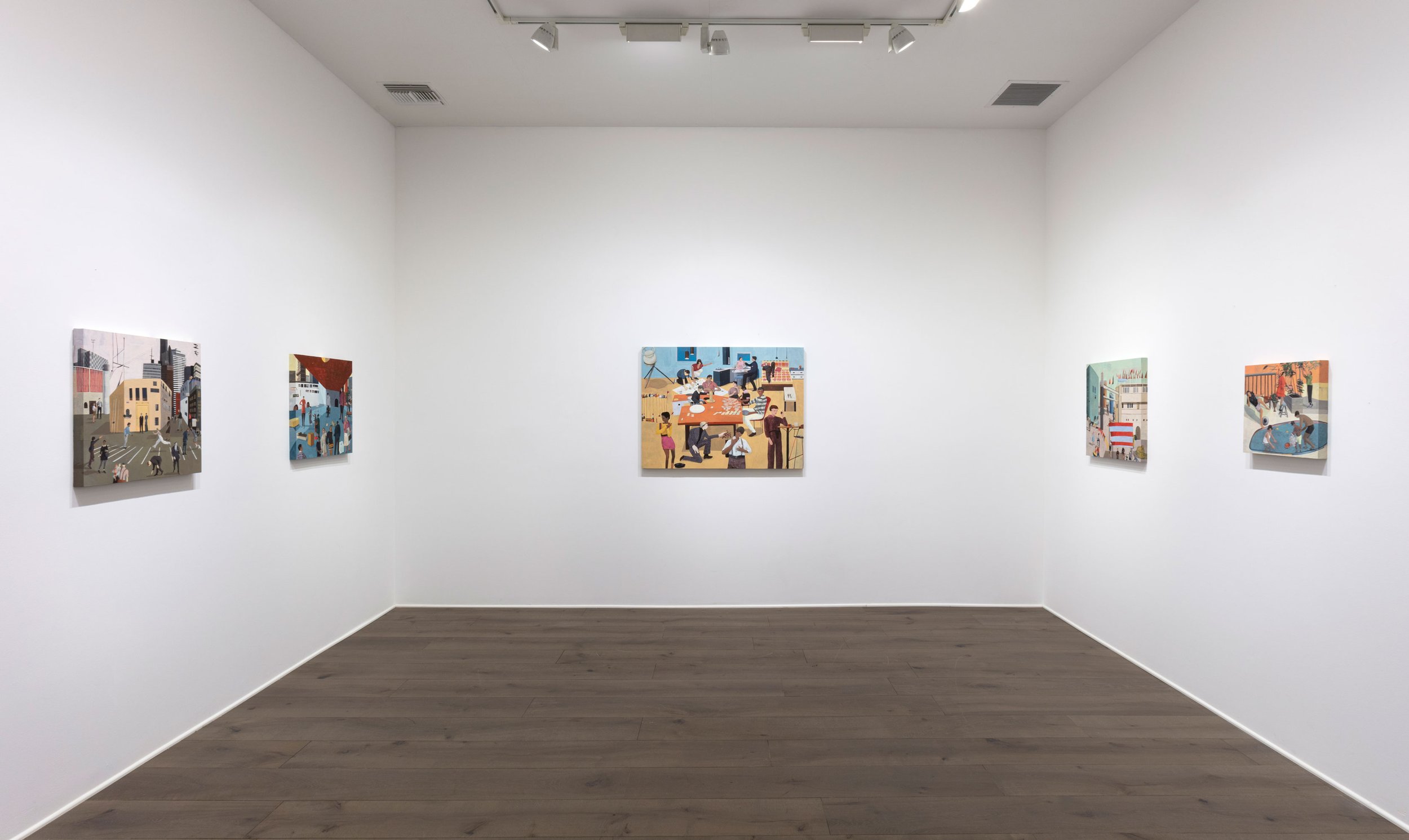 Installation shot, "Acting Ordinary" solo show, Steve Turner Gallery, Los Angeles