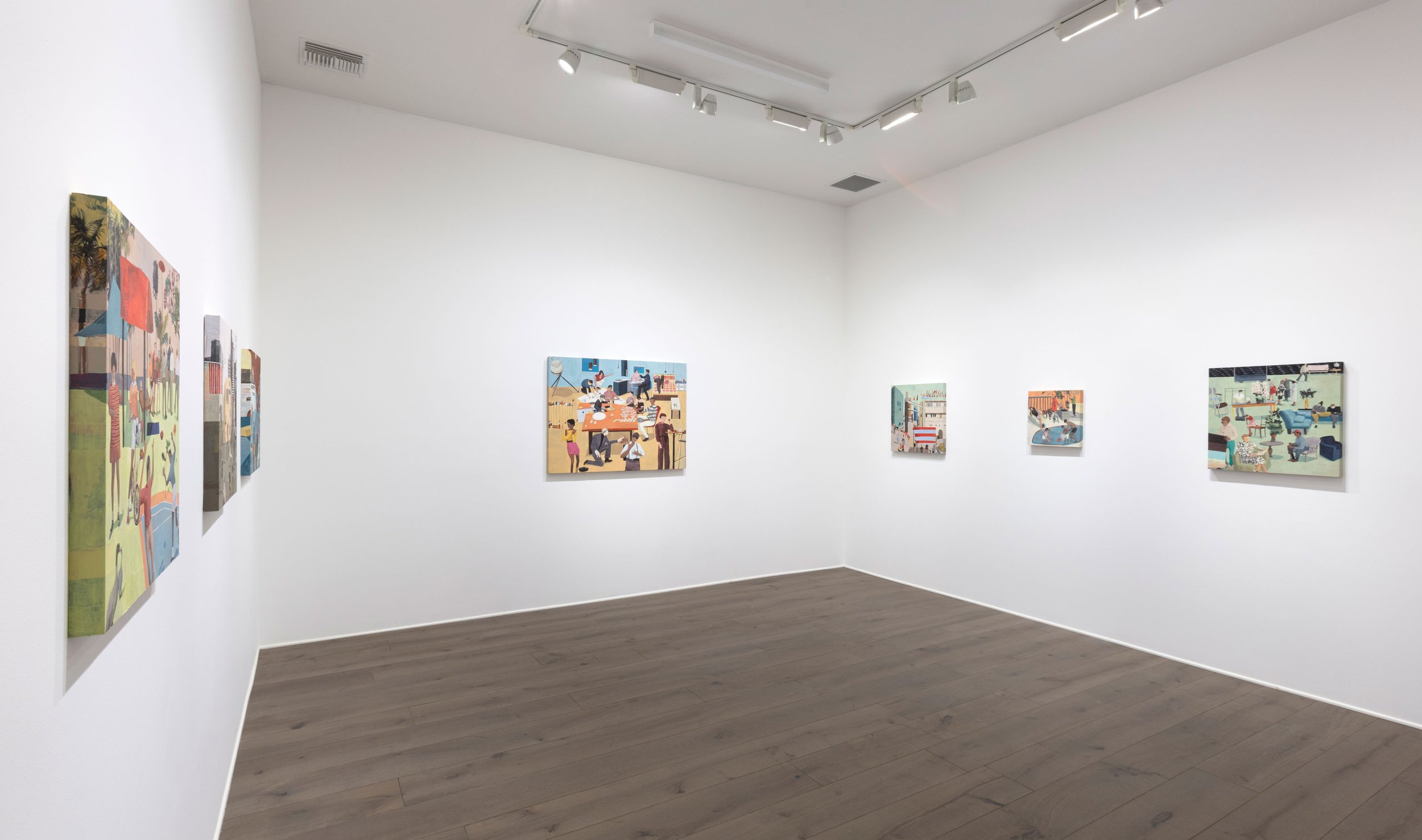 Installation shot, "Acting Ordinary" solo show, Steve Turner Gallery, Los Angeles