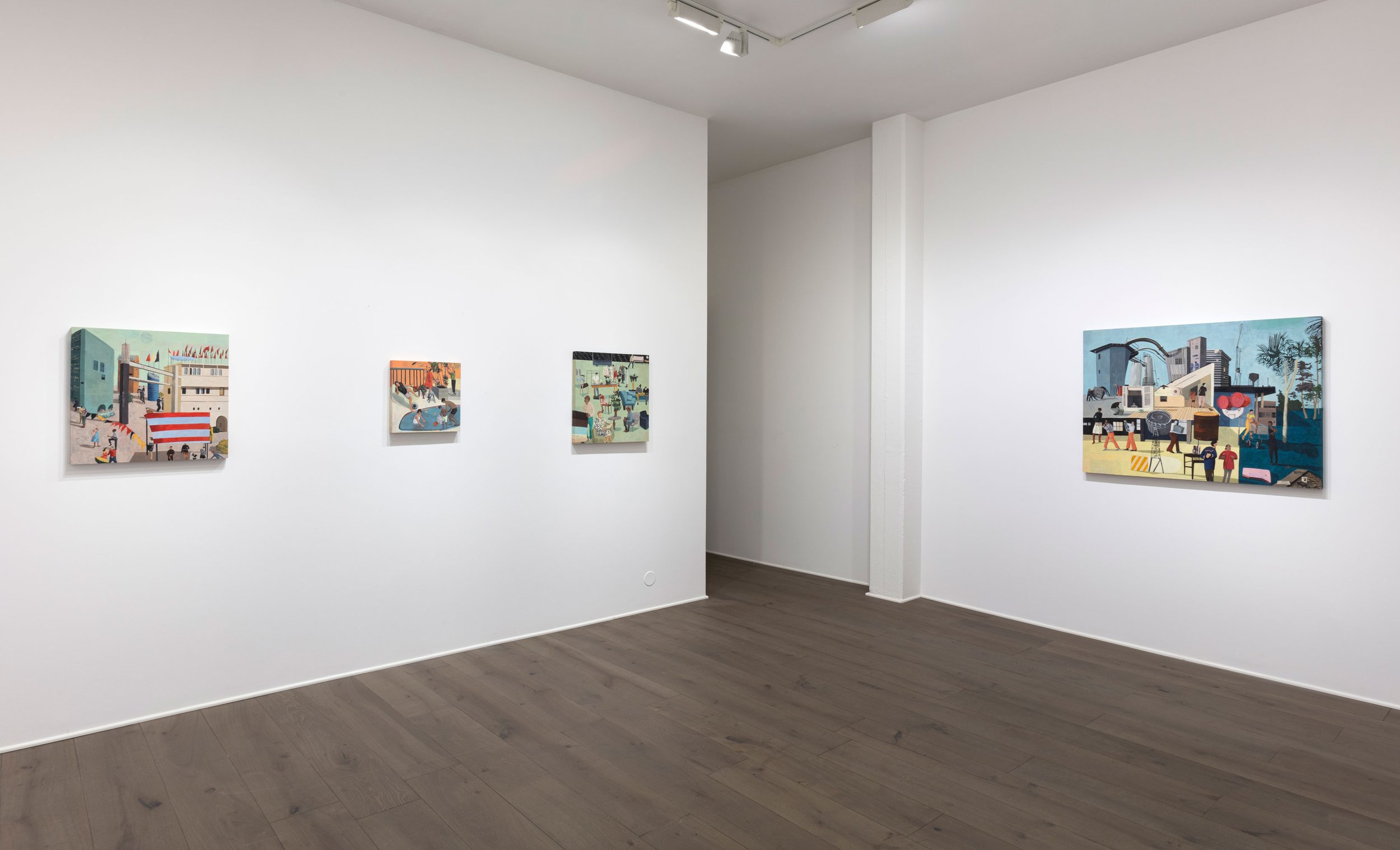 Installation shot, "Acting Ordinary" solo show, Steve Turner Gallery, Los Angeles