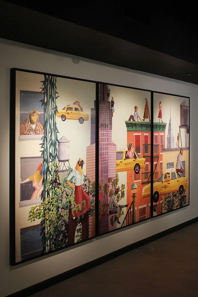 Urban Birds work at Convene NYC by Hannah Morris. Photo © Felipe Bastos