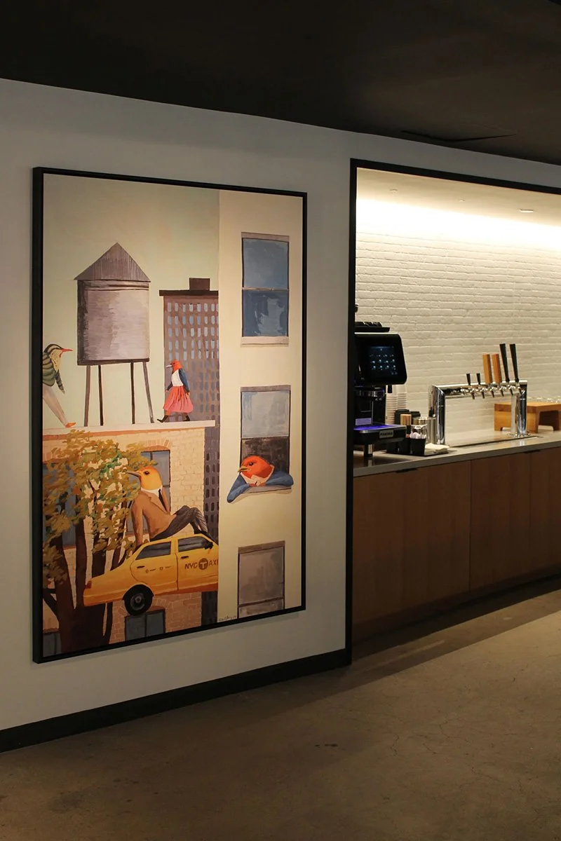 Urban Birds work at Convene NYC by Hannah Morris. Photo © Felipe Bastos