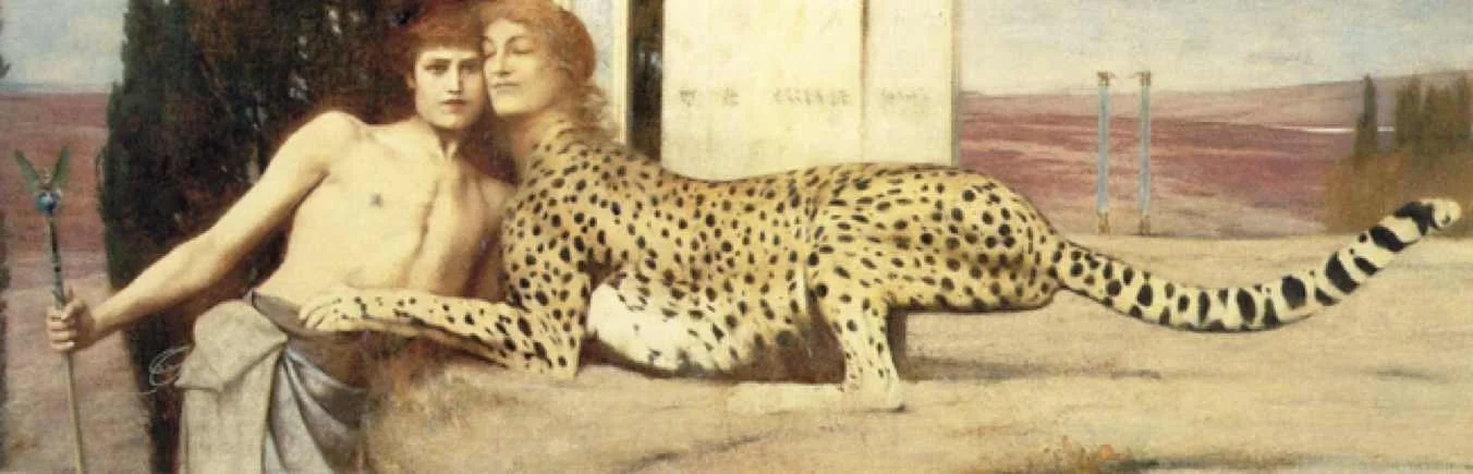 Fig. 2: Fernand Khnopff, The Sphinx, or The Caress ( Die
Zärtlichkeit der Sphinx), 1896
Normal
0
false
false
false
EN-US
JA
X-NONE
/* Style Definitions */
table.MsoNormalTable
{mso-style-name:"Table Normal";
mso-tstyle-rowband-size:0;
mso-tstyle-colband-size:0;
mso-style-noshow:yes;
mso-style-priority:99;
mso-style-parent:"";
mso-padding-alt:0in 5.4pt 0in 5.4pt;
mso-para-margin:0in;
mso-para-margin-bottom:.0001pt;
mso-pagination:widow-orphan;
font-size:12.0pt;
font-family:Cambria;
mso-ascii-font-family:Cambria;
mso-ascii-theme-font:minor-latin;
mso-hansi-font-family:Cambria;
mso-hansi-theme-font:minor-latin;}