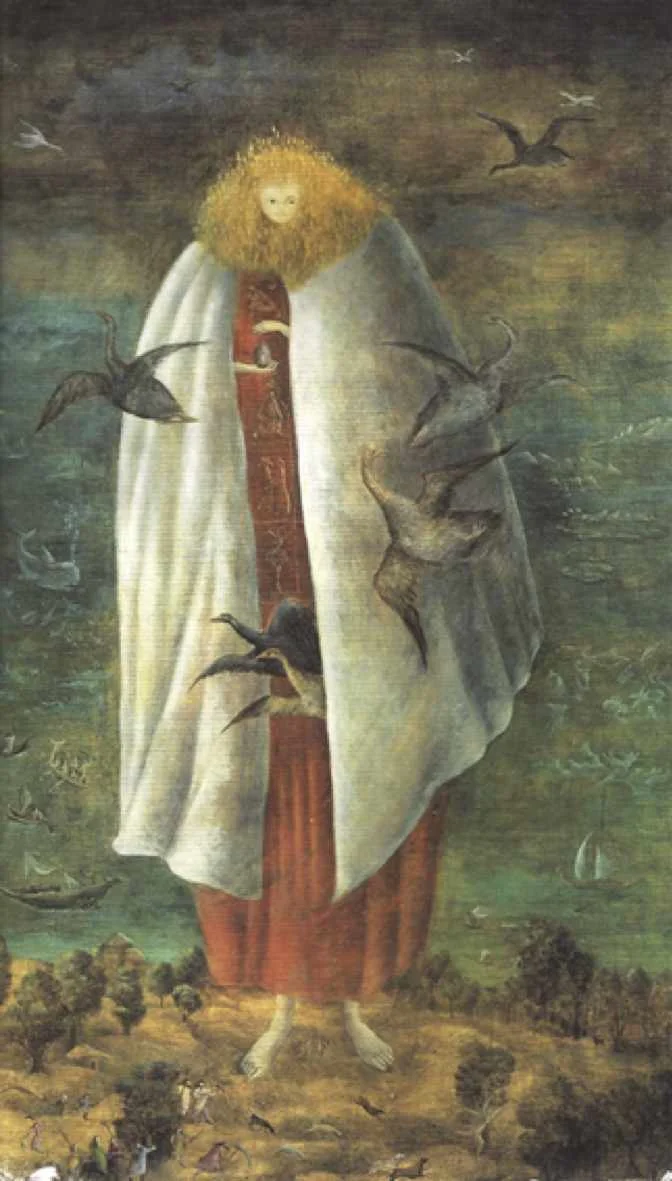 Fig. 8: Leonora Carrington, The Giantess (The Guardian of the Egg) , 1947
Normal
0
false
false
false
EN-US
JA
X-NONE
/* Style Definitions */
table.MsoNormalTable
{mso-style-name:"Table Normal";
mso-tstyle-rowband-size:0;
mso-tstyle-colband-size:0;
mso-style-noshow:yes;
mso-style-priority:99;
mso-style-parent:"";
mso-padding-alt:0in 5.4pt 0in 5.4pt;
mso-para-margin:0in;
mso-para-margin-bottom:.0001pt;
mso-pagination:widow-orphan;
font-size:12.0pt;
font-family:Cambria;
mso-ascii-font-family:Cambria;
mso-ascii-theme-font:minor-latin;
mso-hansi-font-family:Cambria;
mso-hansi-theme-font:minor-latin;}