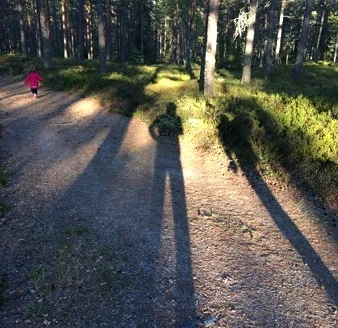 En av oss hade lite svårt att stå still...