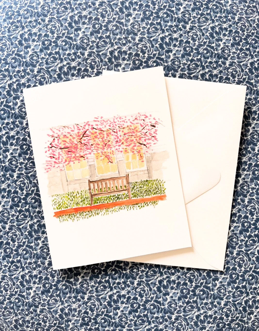 Cherry Blossoms Note Cards Set of 3 — Baby Buddha Studio
