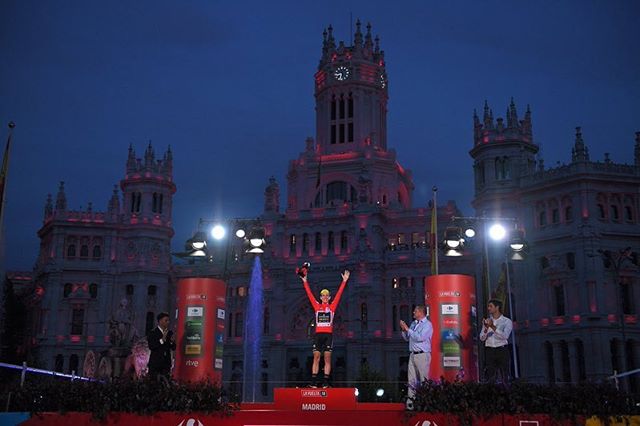 Still sinking in!!!!! Massive thanks to the whole @mitchelton_scott team, riders and staff, it would never have been possible without them. NEVER STOP BELIEVING!! 🔴🔴🔴🔴🔴🔴🔴🔴 @lavuelta