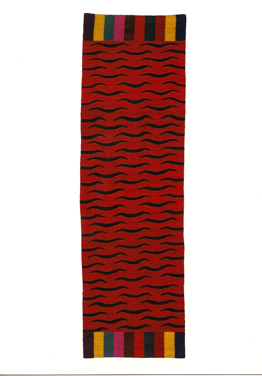 Judy Hudson Tiger Rag , 1997 Size: 88 x 29 inches Edition of 6 with 3 proofs