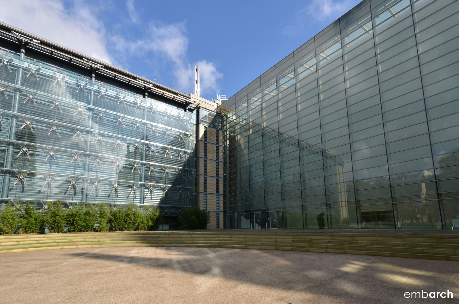 ...glass boxes...