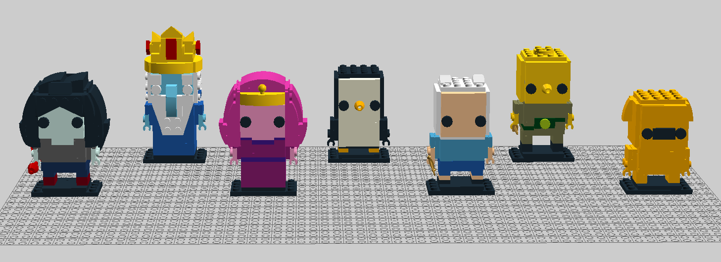 Marceline, Princess Bubblegum, Finn, & Jake