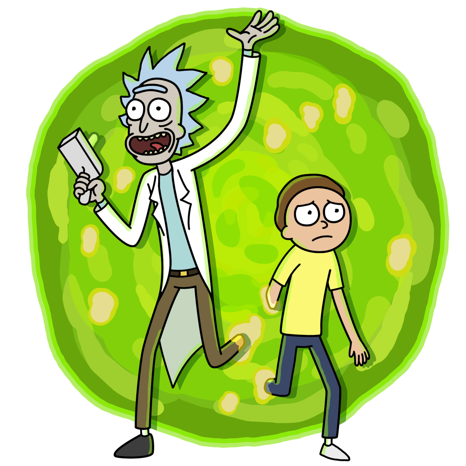 Facebook Stickers - Rick and Morty — Corey Booth Art