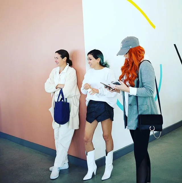 This was taken at a @fashionmamas event last week with @ohjoy ... I asked her advice on my IG. I&rsquo;ve been struggling with what to post since I stopped doing my own line &amp; started developing collections for multiple clients. I just feel like 