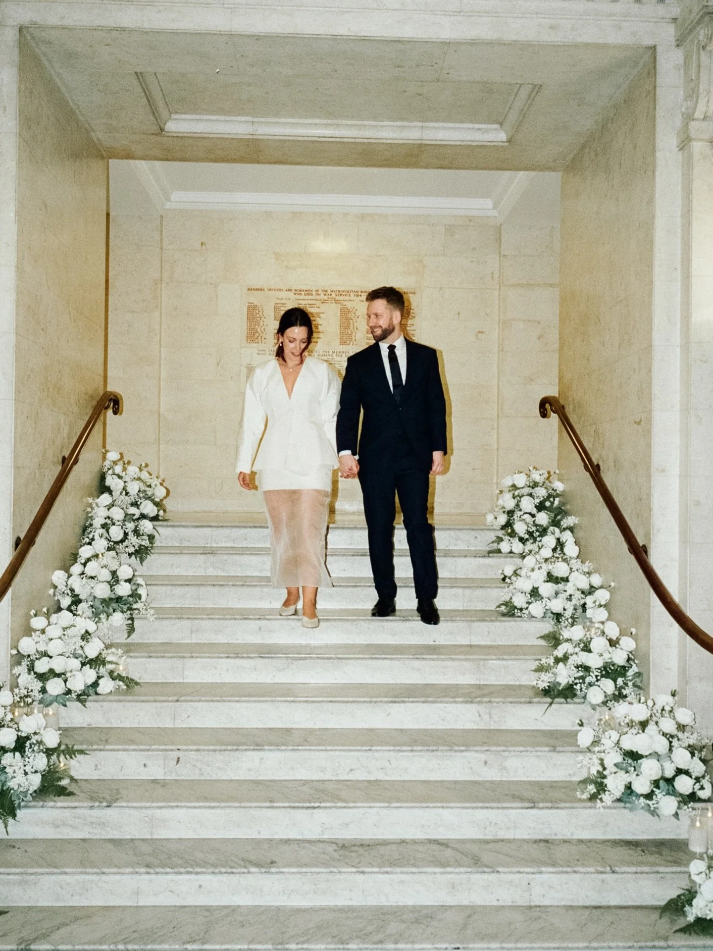 JBBride Rachel ✨ wearing the Sofia suit &amp; Nora skirt for her London civil wedding earlier this year 

Photos by @danielknightharris 

#civilwedding #londonwedding #londonbride #townhallwedding #jbbride