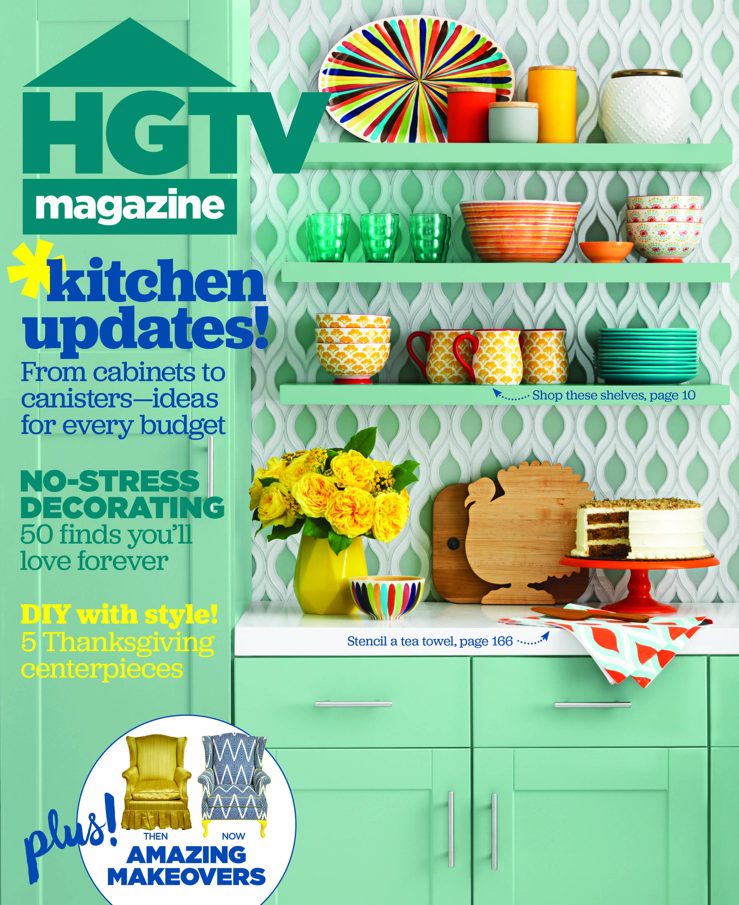 HGTV MAGAZINE. NOVEMBER 2015.