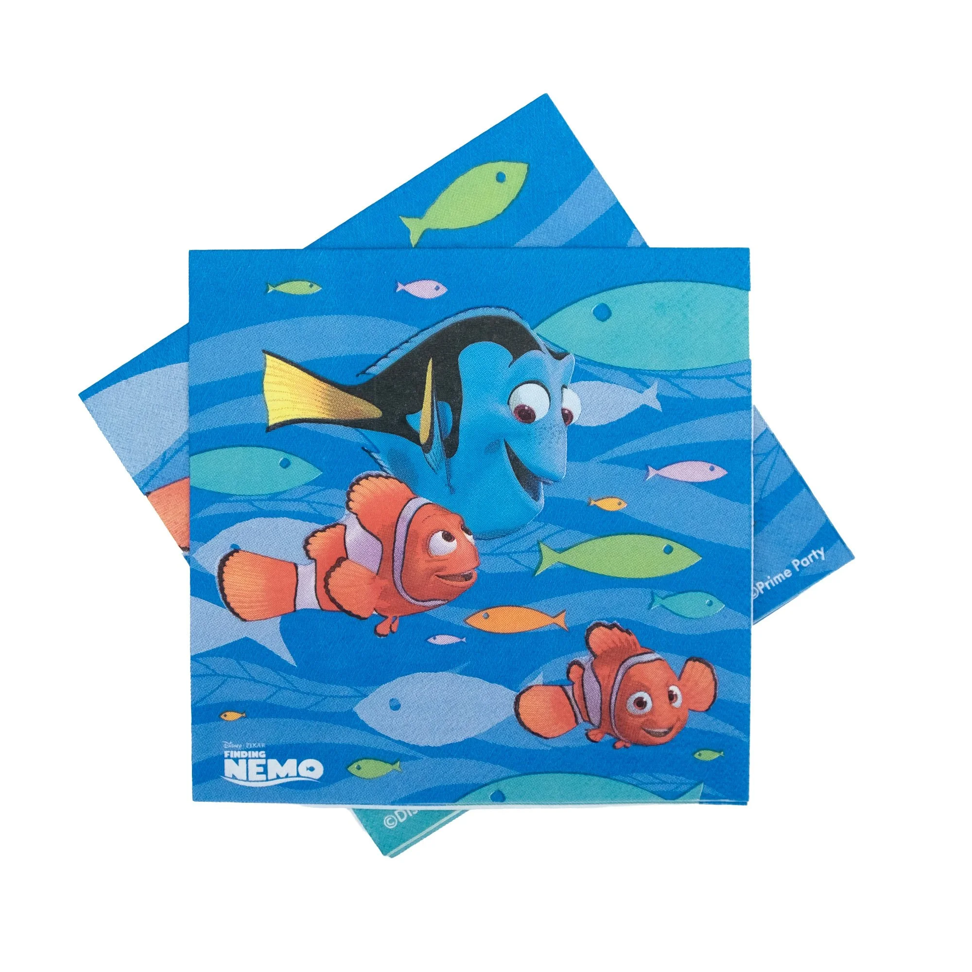 Finding Nemo themed napkins; photographed and retouched by Kenton Bradley for Primeparty.com