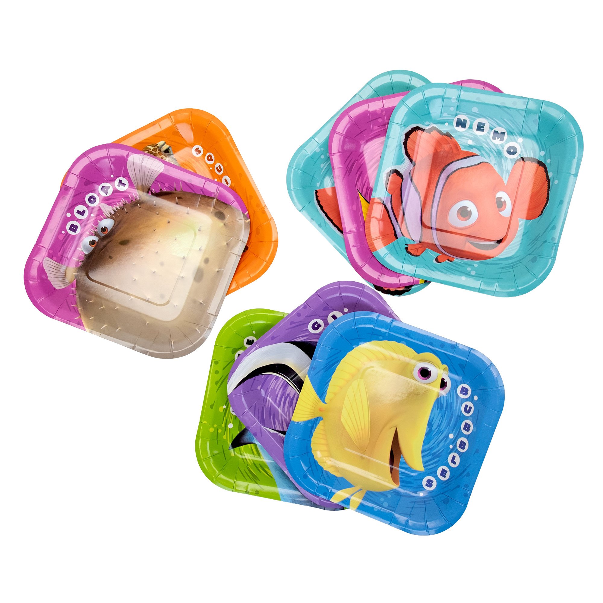 Finding Nemo themed Dessert plates; photographed and retouched by Kenton Bradley for Primeparty.com