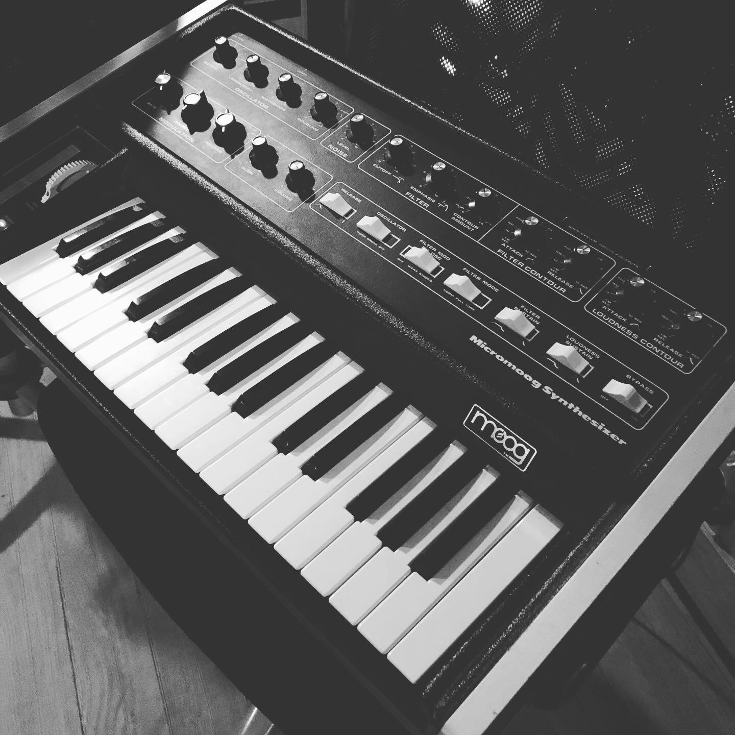 A few snap of gear used on today&rsquo;s @jonah.leatherman session. #fortwaynemusic #jonahleatherman #moog #hammond #fender #supro #gretsch #bandmaster #soundworkshop #analogrecording #offthecuffsound