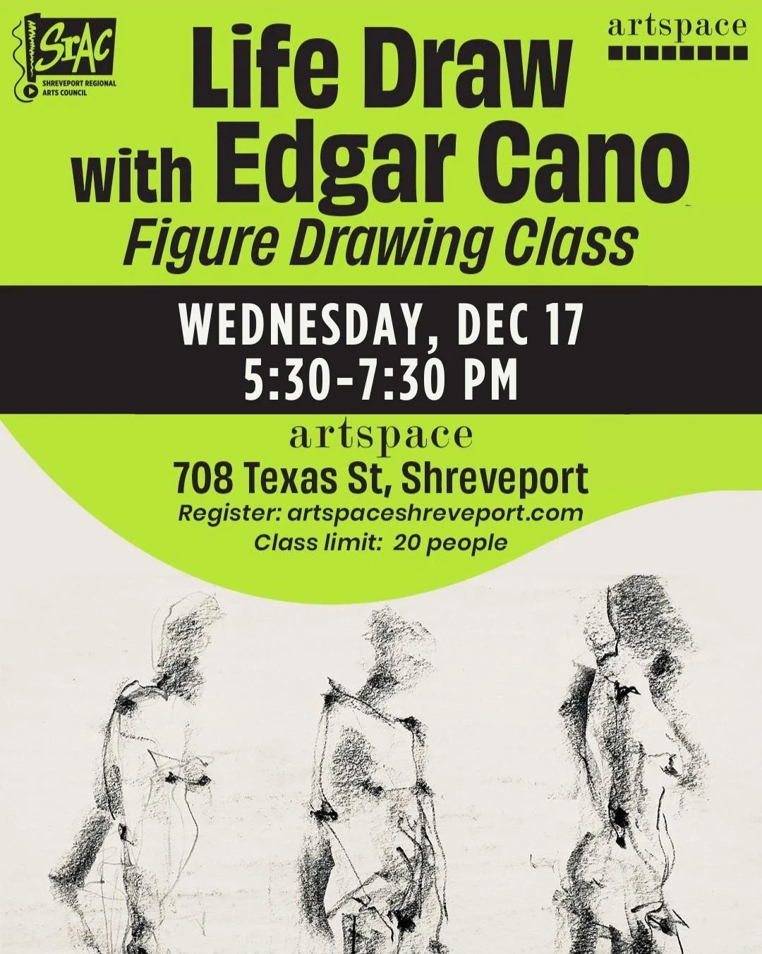 Life Draw with Edgar Cano - Figure Drawing Class