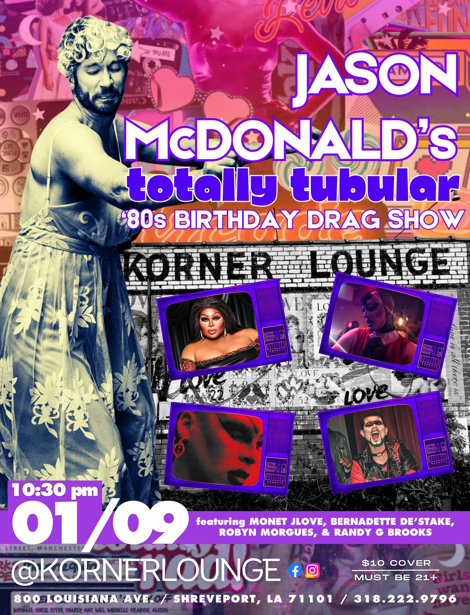 Jason McDonald's Totally Tubular '80s Bithday Drag Show