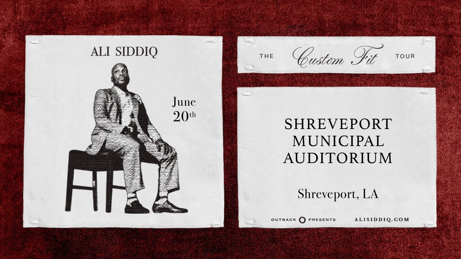 Ali Siddiq - The Custom Fit Tour
