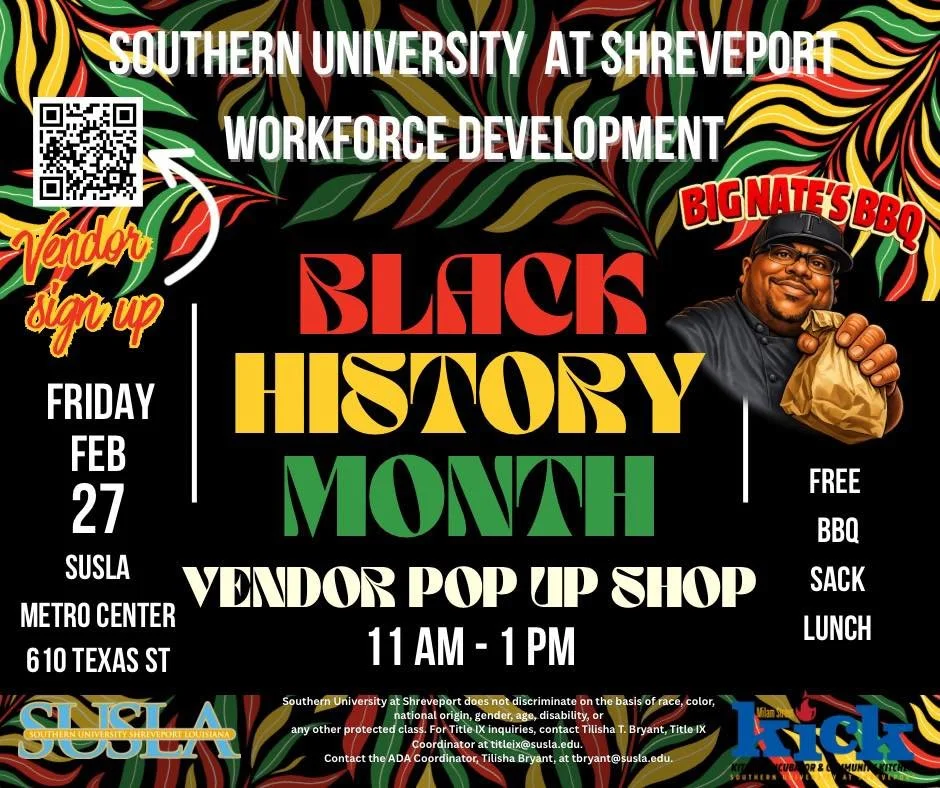 Black History Month Vendor Pop Up Shop
