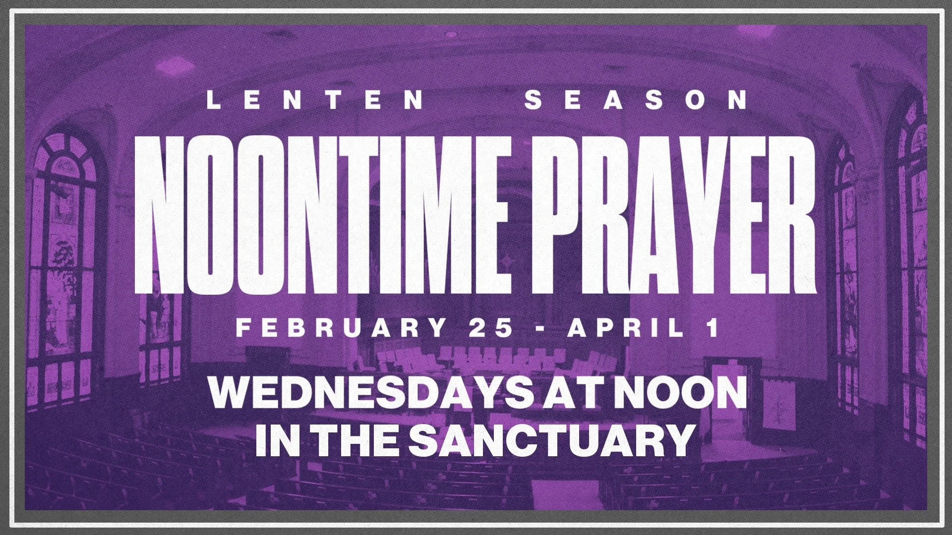 Lenten Season Noontime Prayer 