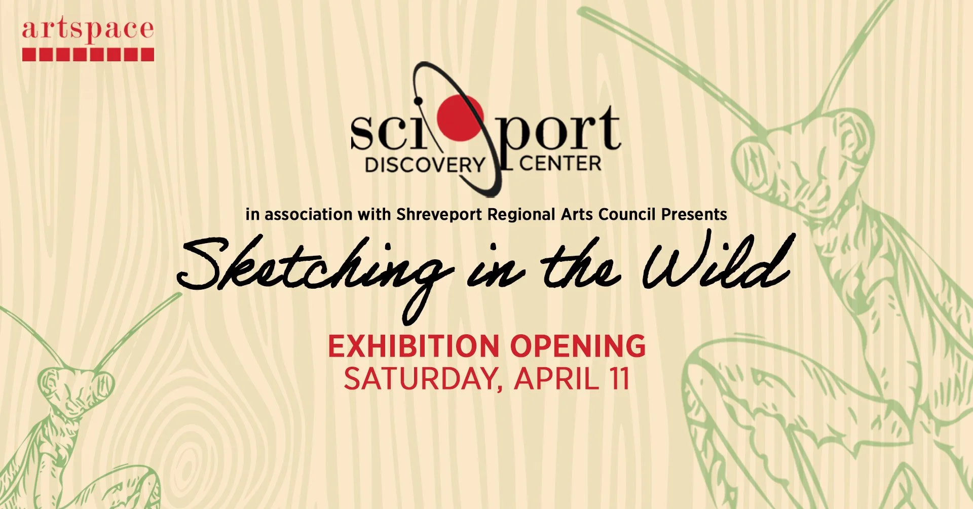 Sketching  in the Wild - Artspace Shreveport