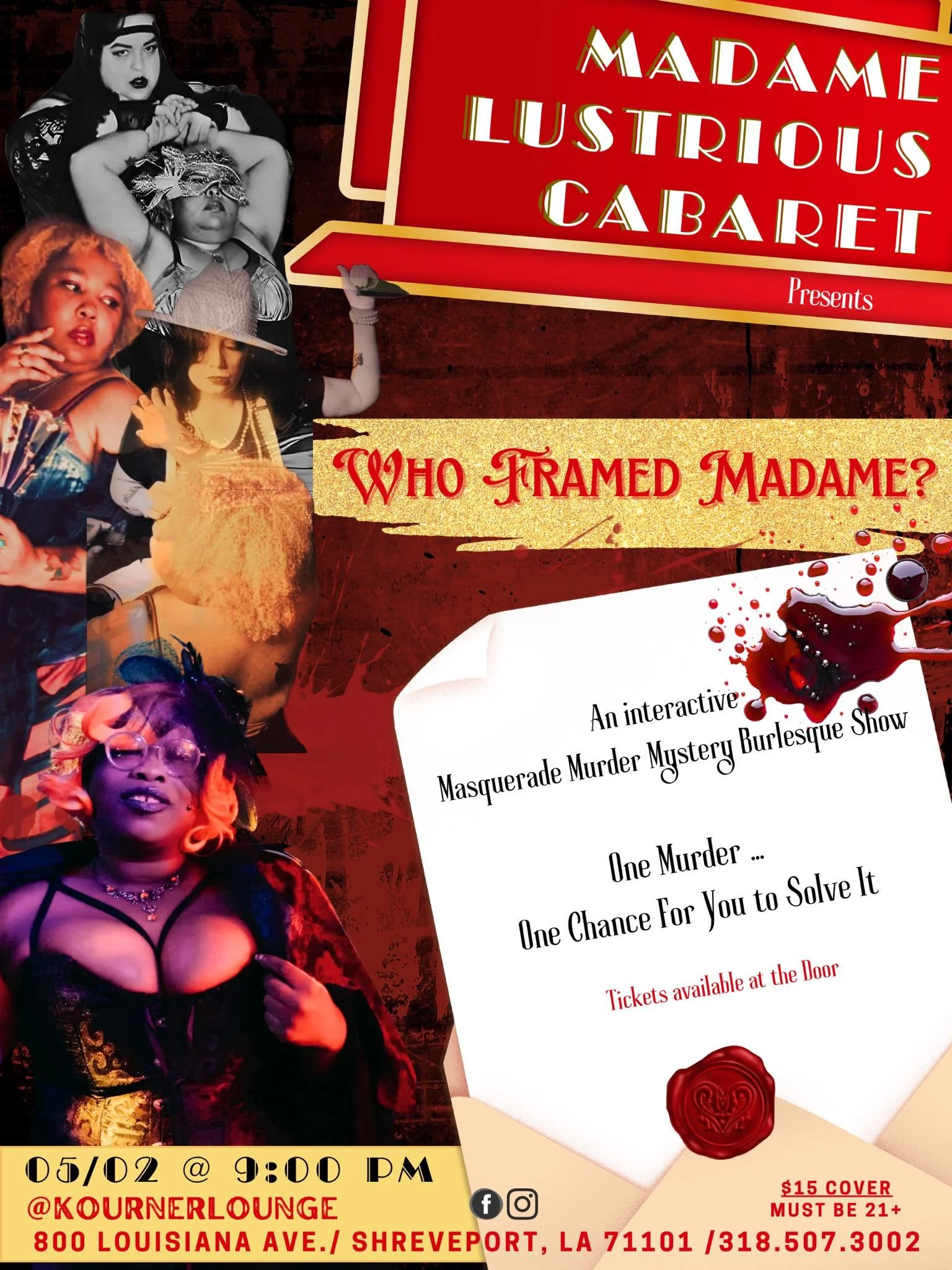 Who Framed Madame? An Interactive Murder Mystery Burlesque Show