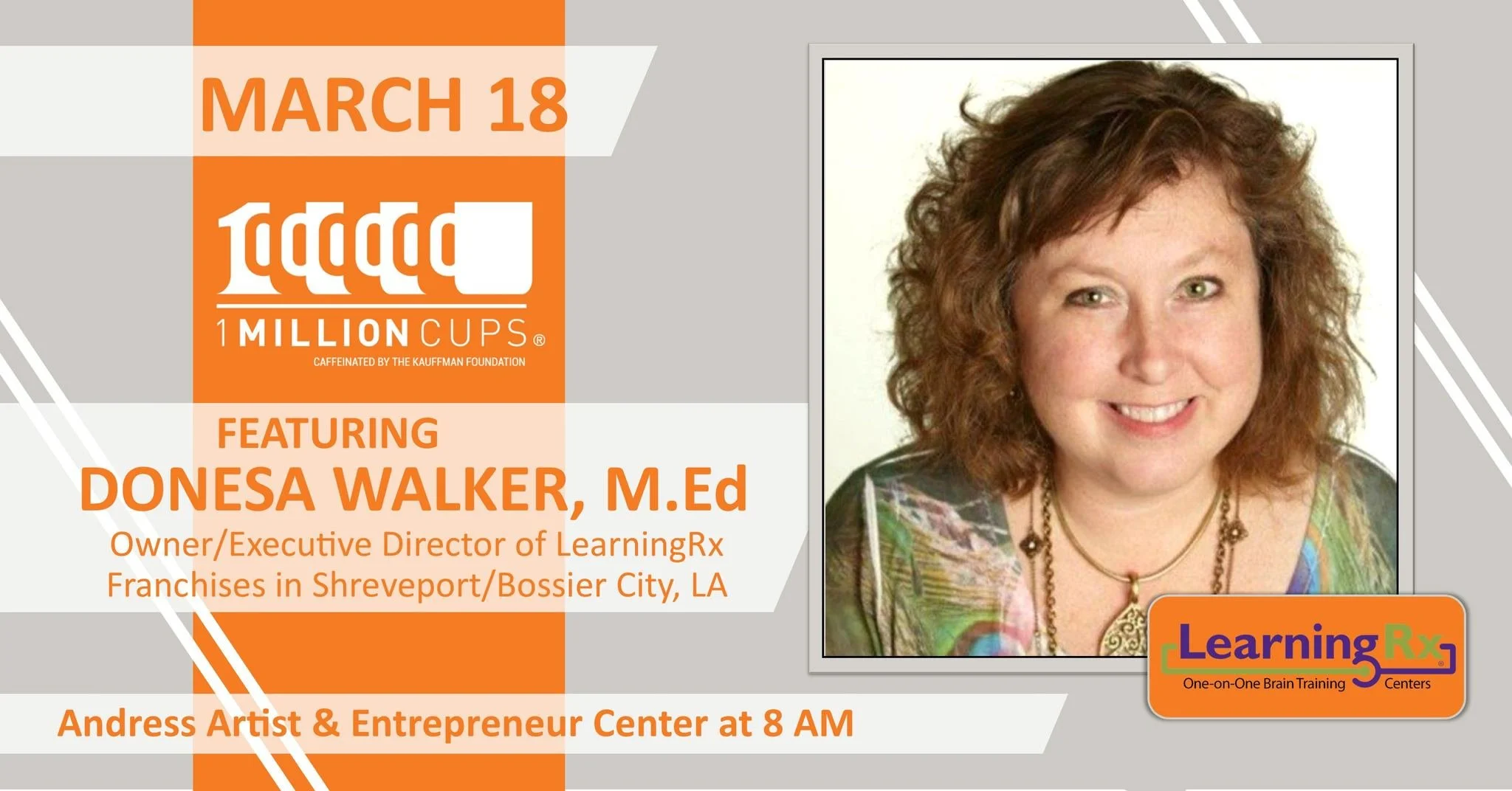 1 Million Cups Shreveport | March 18 | Featuring Donesa Walker