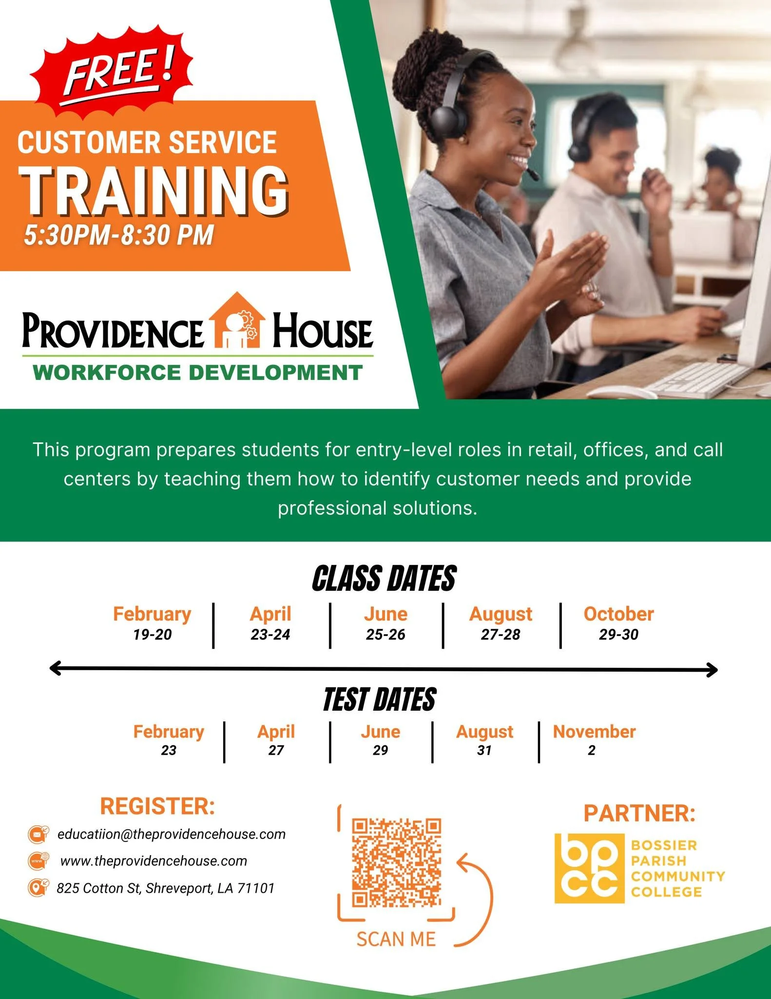 FREE Customer Service Training at The Providence House Shreveport  