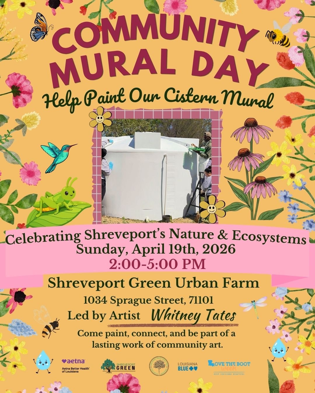 Community Mural Day at the farm