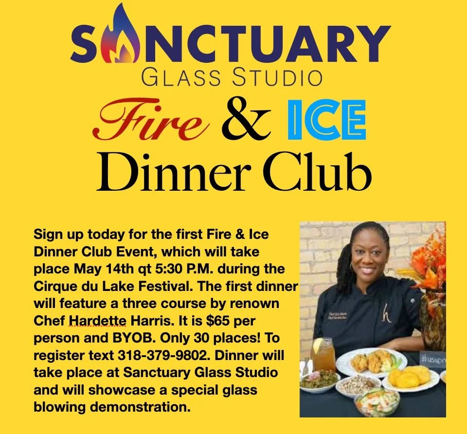 Santuary Glass Studio Fire &amp; Ice Dinner Club