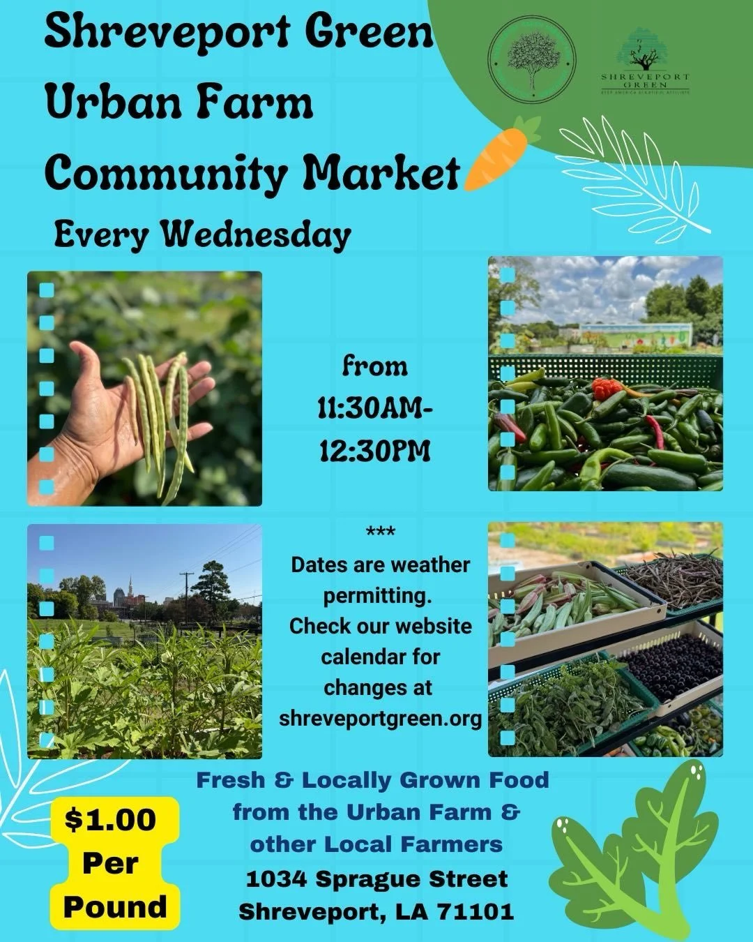 Shreveport Green Urban Farm Community Market 