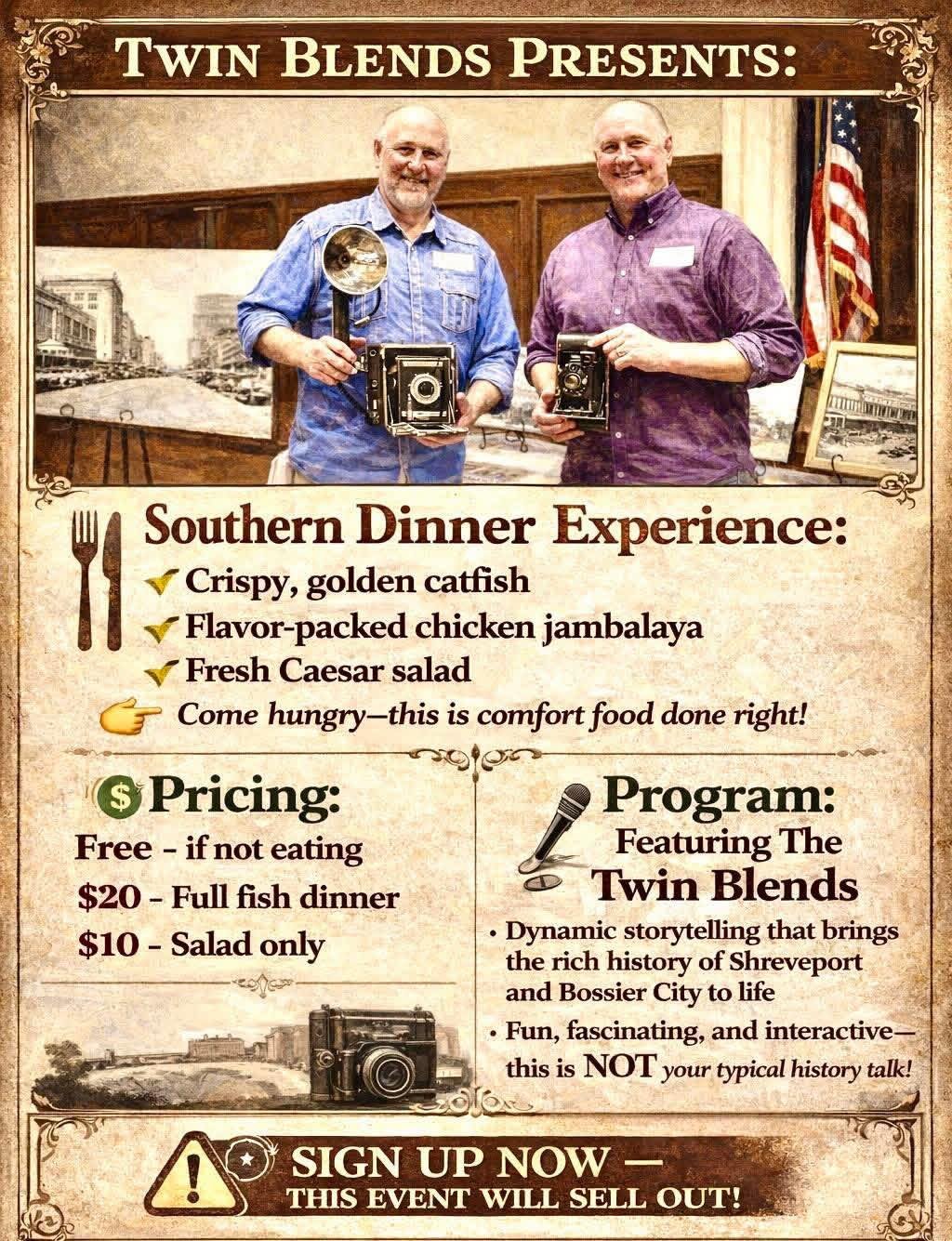 Supper with The Twin Blends