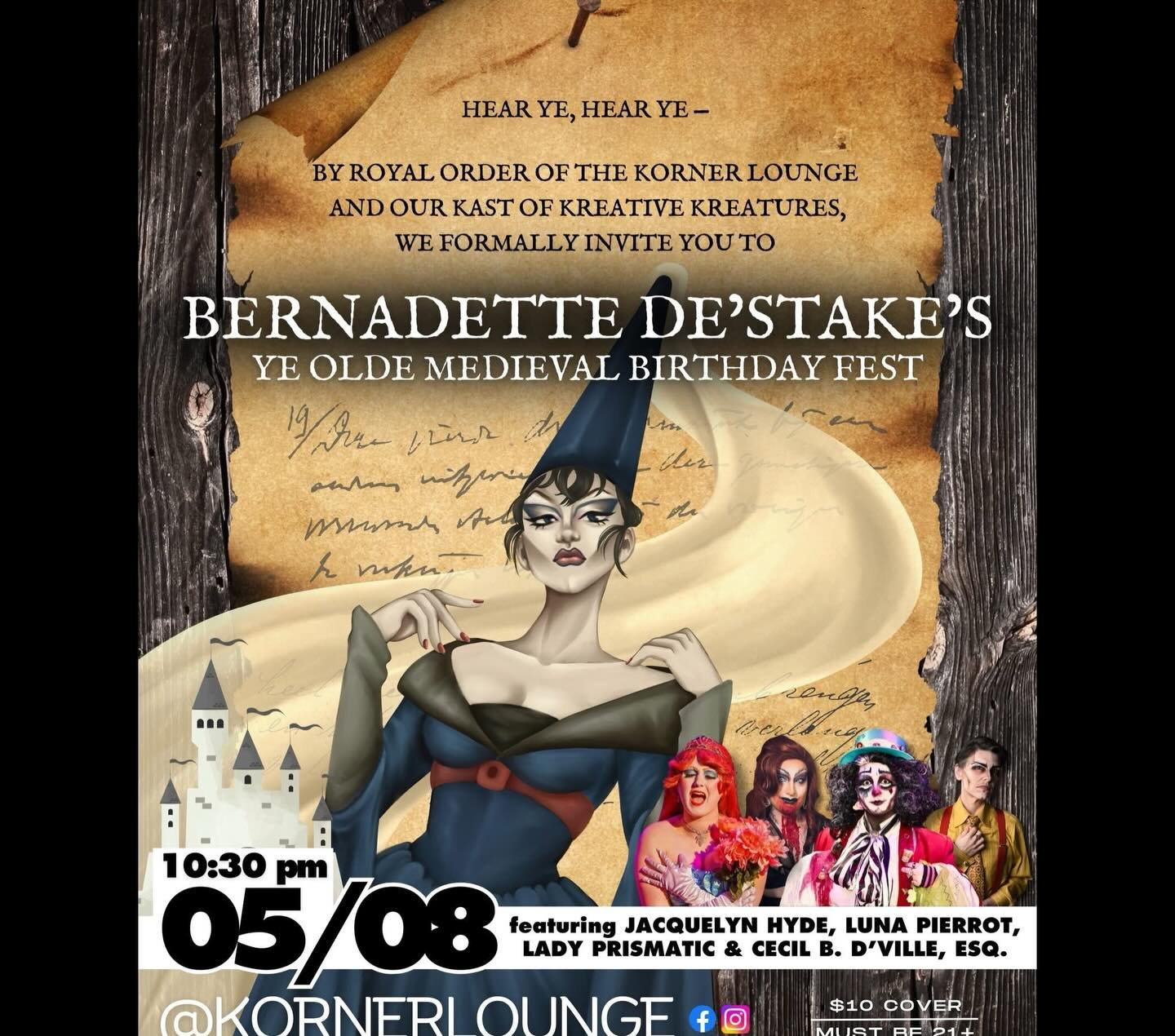 Bernadette De’Stake's Ye Olde Medieval Birthday Fest