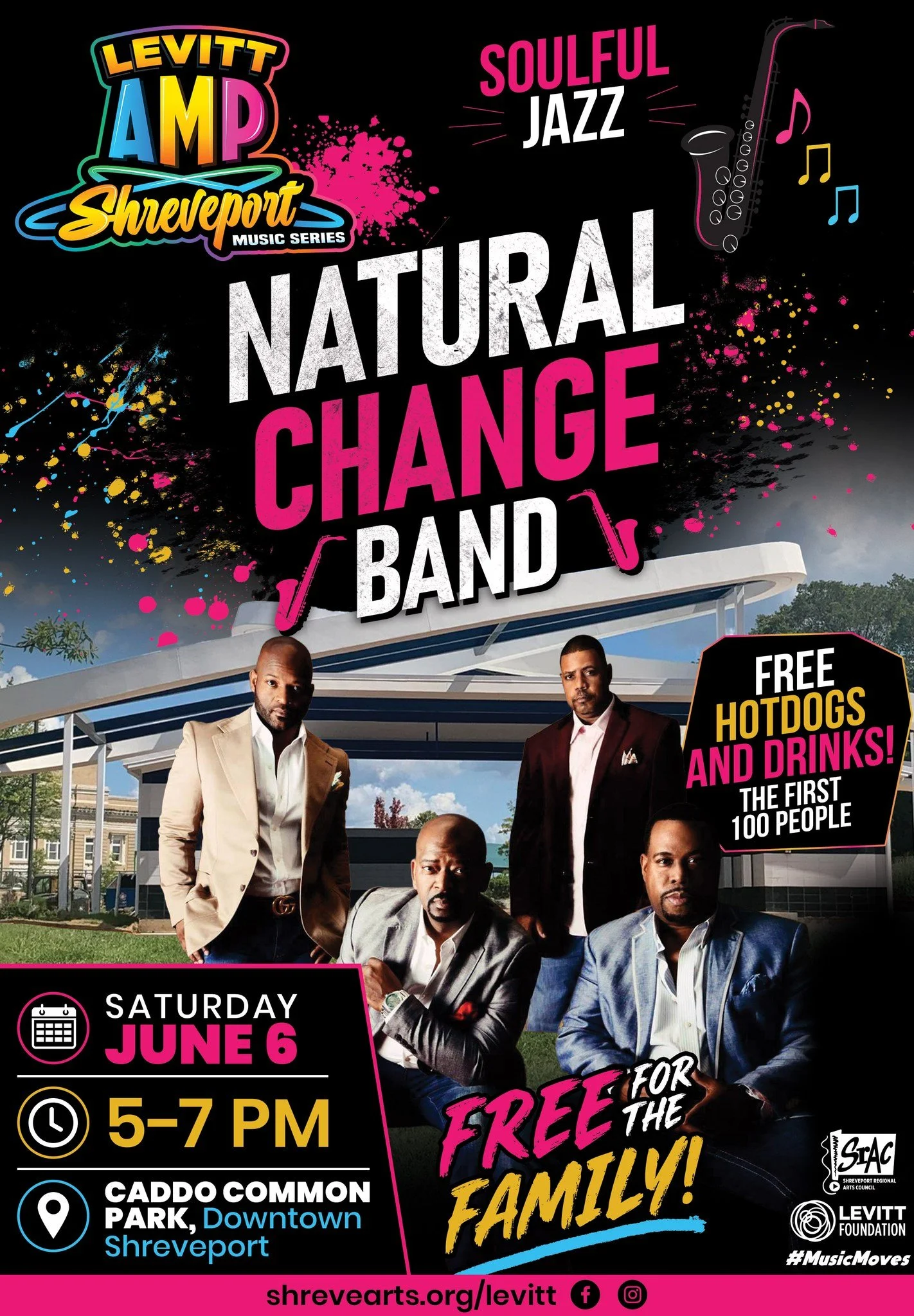 LEVITT AMP SHREVEPORT MUSIC SERIES - NATURAL CHANGE BAND