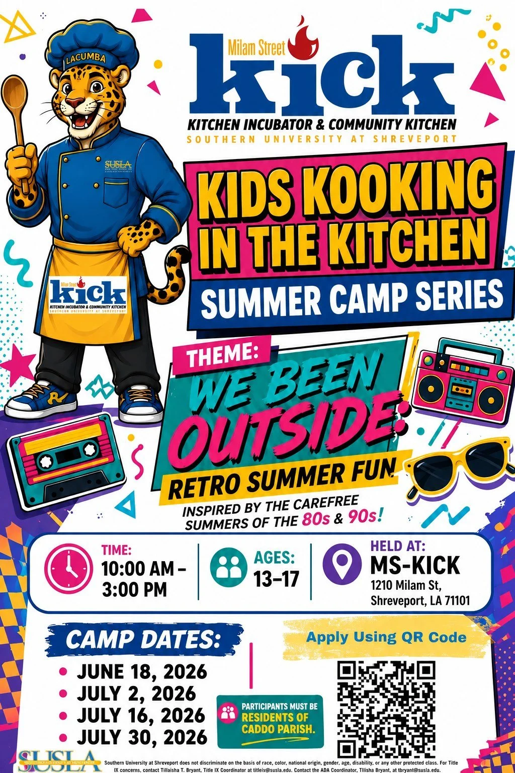 Kids Kooking in the Kitchen Summer Camp