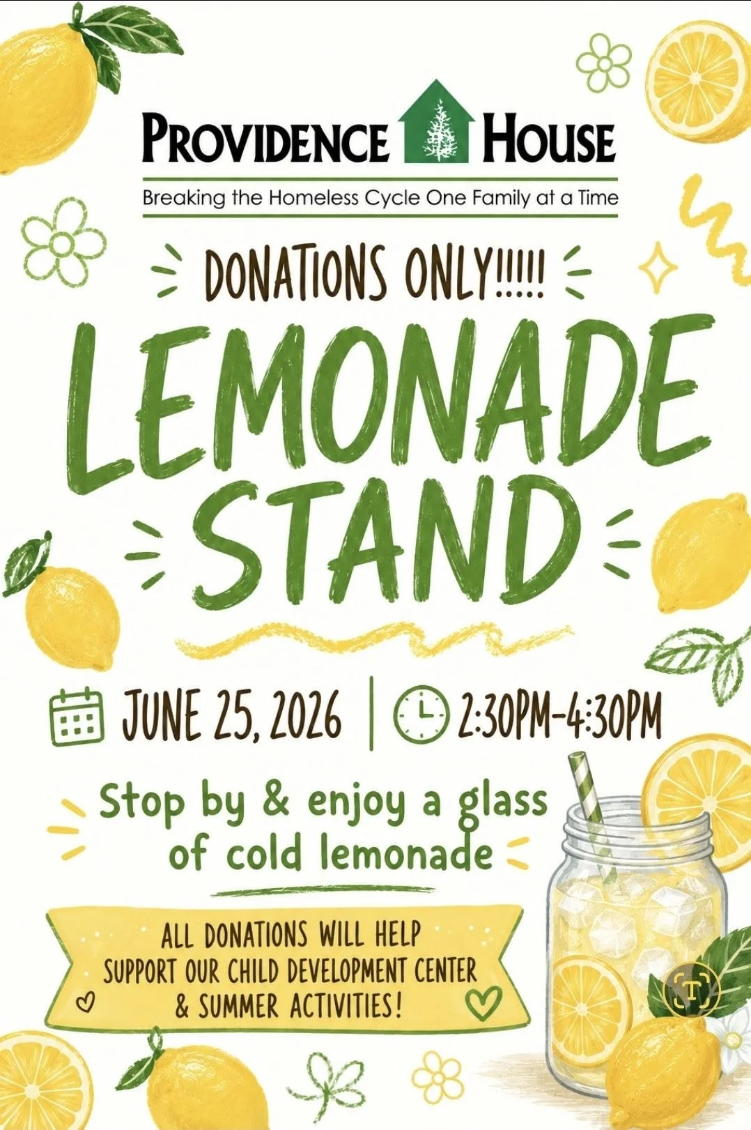 Providence House Lemonade Stand