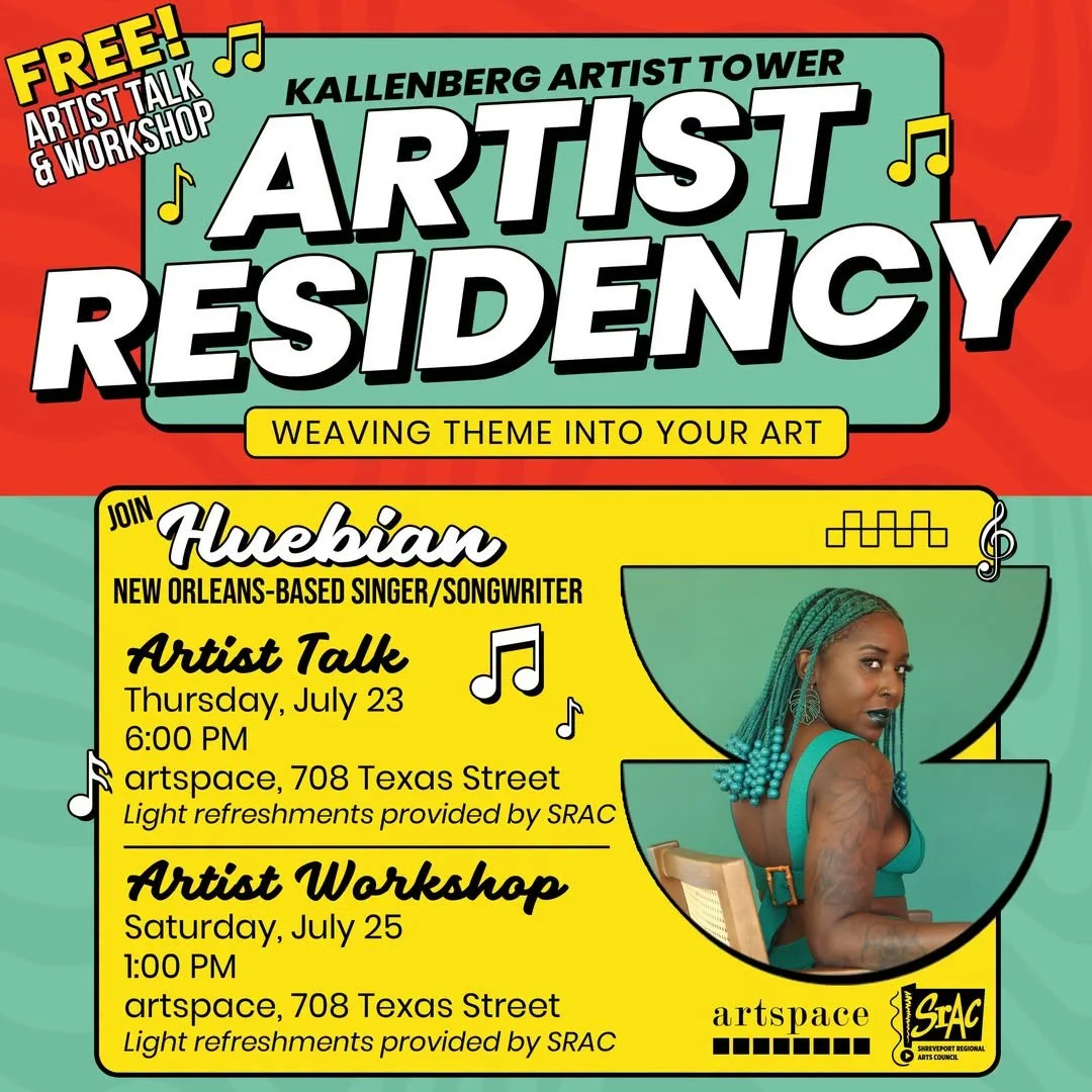 ARTIST WORKSHOP: with New Orleans based Jamaican-American singer/songwriter, Huebian 